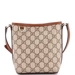 Gucci Gg Emblem Bucket Bag Coated #258938G19B